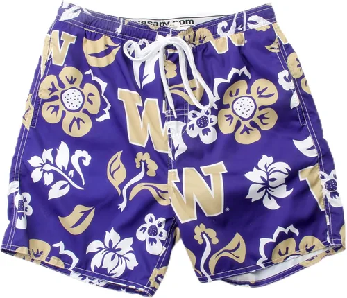 Vista 71 de Wes and Willy NCAA Traje de baño floral para hombre