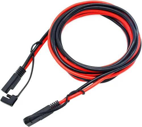 Vista 3 de Cable de extensión SAE de 10 pies 10 AWG SAE a SAE de desconexión rápida, cable de extensión de panel solar con adaptador de polaridad SAE inversa