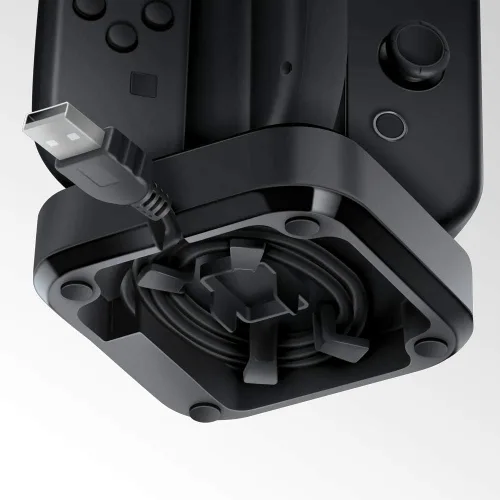 Vista 3 de Bionik Tetra Power - Nintendo Switch Joy Con Charging Dock (4 Controllers) with Built-In Cable Adjustment System and LED Charge Status Indicators