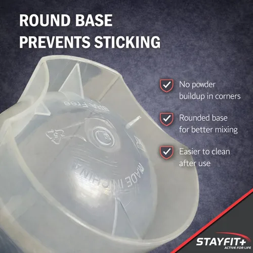 Vista 6 de Stayfit Classic Loop Top - Botella mezcladora de proteínas, 24 onzas, paquete de 3.