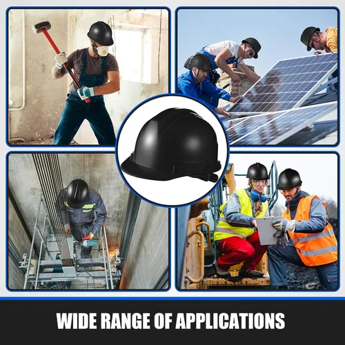 Vista 5 de Leumoi 10 piezas de casco de suspensión, casco duro de construcción para seguridad, estilo gorra de trinquete con correas de corona autoajustables