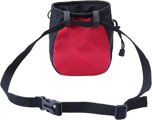 Vista 6 de Bolsa de tiza para escalada en roca, bolsa de tiza ajustable con cordón, bolsa de tiza Bouldering, cubo para escalada en roca, levantamiento