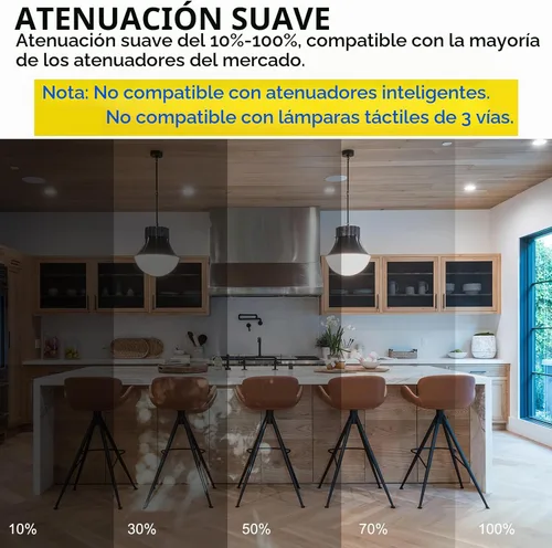 Vista 5 de ENERGETIC SMARTER LIGHTING Bombilla LED A21 regulable, equivalente a 150 W, bombillas superbrillantes de 2600 lúmenes, blanco suave 2700 K, base