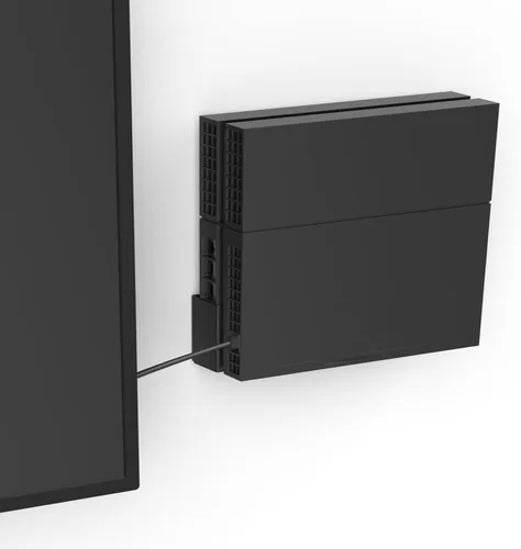Vista 5 de Monzlteck Soporte de pared para PS4 original (modelo antiguo), cerca o detrás de TV, ahorro de espacio