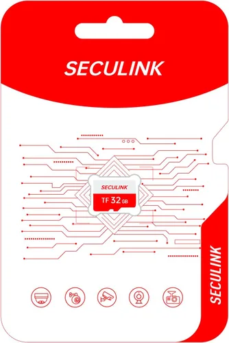 Vista 2 de SECULINK 32GB TF Memory Card FAT32 Format Class 10 High Speed Reading/Writing 24/7 Recording for Security Camera Dash Cam and More