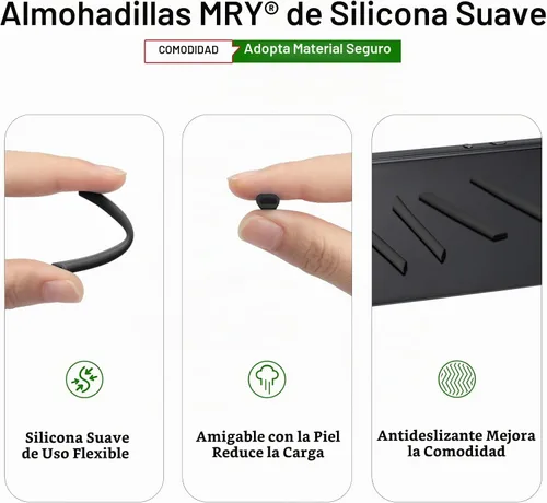Vista 5 de Mryok Auriculares de repuesto para Oakley Jawbone/Racing Jacket/Split Jacket - Opt Negro