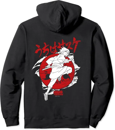 Vista 2 de Naruto Shippuden Sasuke Sharingan Pullover Hoodie