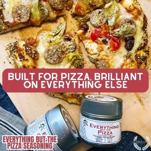 Vista 7 de Everything But the Pizza Seasoning Todo natural Sin OMG 1.0 oz (28 g) Mezcla de especias gourmet Lote pequeño Masaje artesanal Paquete
