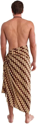 Vista 3 de 1 World Sarong - Sarong para hombre con diseño tradicional
