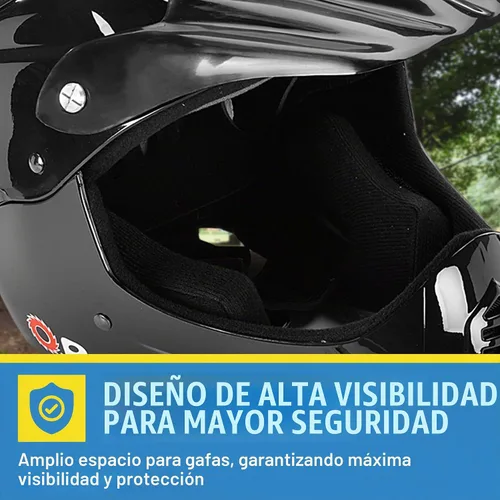 Vista 4 de Razor Casco juvenil de cara completa, carcasa exterior de plástico ligero con correas ajustables para jóvenes jinetes