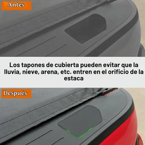 Vista 6 de WDG Fundas de bolsillo de estaca para riel de cama para GMC Sierra 1500