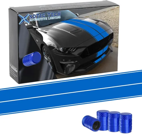 Vista 6 de x xotic tech Calcomanía Doble-Dual Sport de Vinilo con Gráficos de Rayas de Carreras para Capó, Techo, Maletero y Parachoques, Compatible con Ford