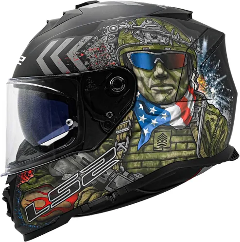 Vista 11 de LS2 Helmets Assault - Casco integral para motocicleta con protector solar