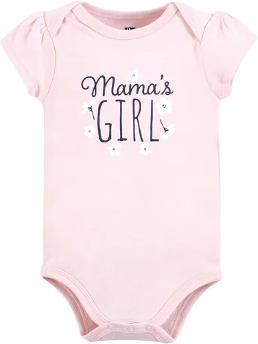 Vista 122 de Hudson Baby baby-girls Cotton Bodysuits 3-pack