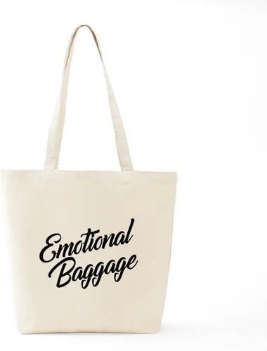Vista 6 de CafePress Bolso de compras beige natural reutilizable de la lona del bolso de asas del equipaje emocional