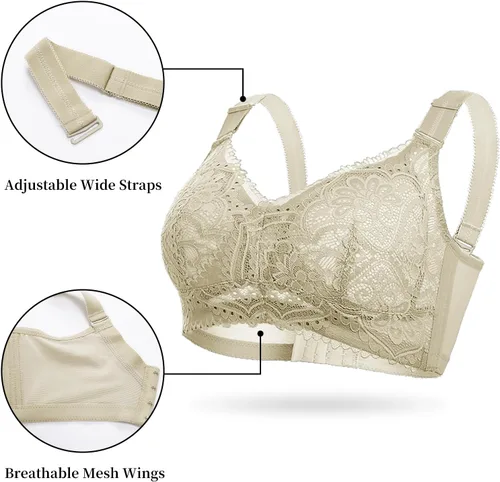 Vista 4 de Baetty Minimizer Bras for Women No Underwire Full Coverage Wirefree Womens Bra