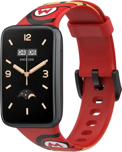 Vista 3 de Lijinlan Bandas de repuesto compatibles con Xiaomi Mi Band 7 Pro Strap mujeres hombres, impresión colorida linda piel floral suave flexible silicona
