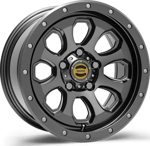 Vista 2 de WARN 106683 Tapa central estilo buje, se adapta a: Jeep Wrangler JL, JK y Gladiator JT - Negro