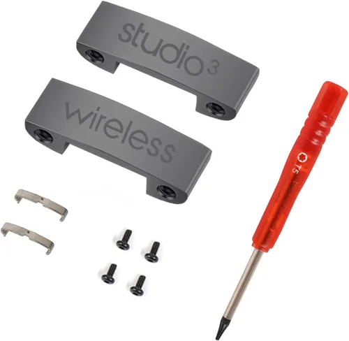 Vista 9 de Studio 3 Bisagra de repuesto igual que los accesorios OEM, kit de reparación duradero compatible con Beats by Dre Studio3 (A1914), Studio 2 con Negro