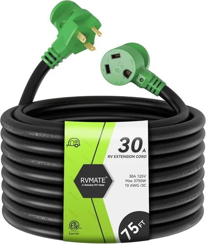 Vista 9 de RVMATE - Cable de extensión de alimentación RV de 30 amperios y 15 pies