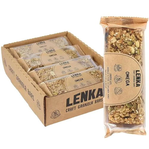 Vista 13 de Lenka Discovery - Paquete de 12 bocadillos de granola con alto contenido de fibra, caramelo salado, bayas omega, vainilla expreso, mantequilla