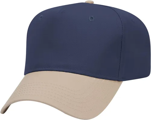 Vista 29 de OTTO Gorra de béisbol de perfil medio con 5 paneles OTTO 31-069 Negro y natural.