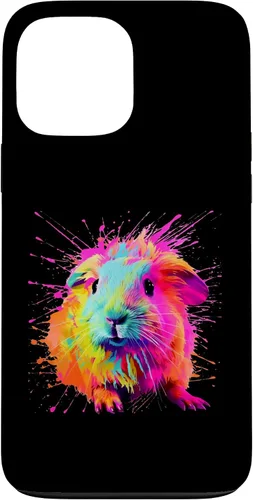 Vista 24 de Splash Paint Guinea Pig Furry Potato Lovers Case for iPhone 16