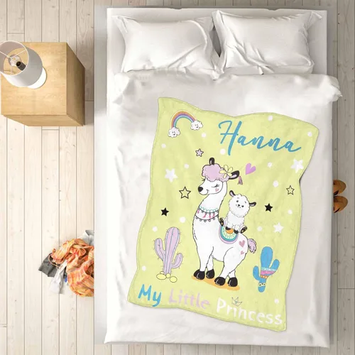 Vista 7 de YESCUSTOM Manta personalizada de lana de alpaca para niños y niños, mantas personalizadas con nombre, manta de bebé, regalo para nueva madre