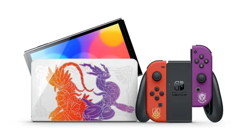 Vista 2 de Nintendo Switch OLED Model Pokémon Scarlet & Violet Edition