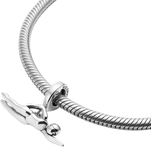Vista 3 de Bolenvi Nadador natación colgante colgante colgante - Omni cierre clip en plata de ley 925 dijes compatibles con Pandora y pulseras similares