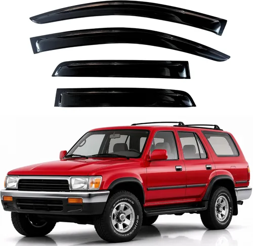 Vista 277 de KPY Protector de lluvia compatible con Ford Bronco 1980-1996, Ford F150 F250 F350, deflectores de ventilación lateral para visera de ventana