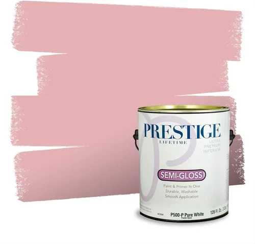 Vista 586 de Prestige Paints Pintura exterior e imprimación en uno, 1 galón, plano, coincidencia comparable de Valspar* Amber Rose*