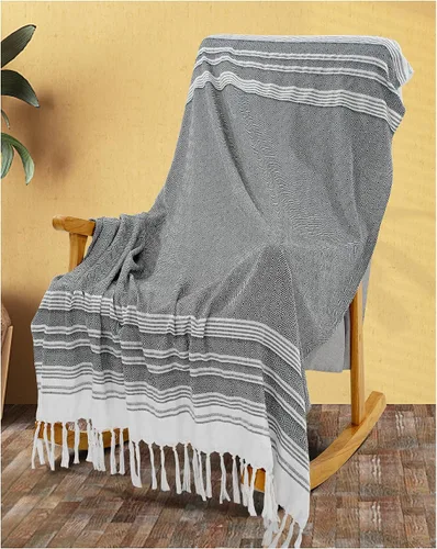 Vista 24 de Manta Decorativa Bohemia Beige para Dormitorio, Sala de Estar, Accesorios para Sofá, Sillón, Silla, Esencial, Bohemio, Azteca, Africano, Suroeste