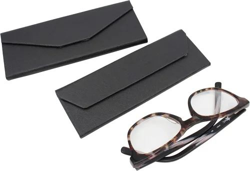 Vista 108 de Real Sic Funda para lentes de sol para hombres y mujeres, soporte magnético plegable para lentes de sol, inspirado en el color sólido