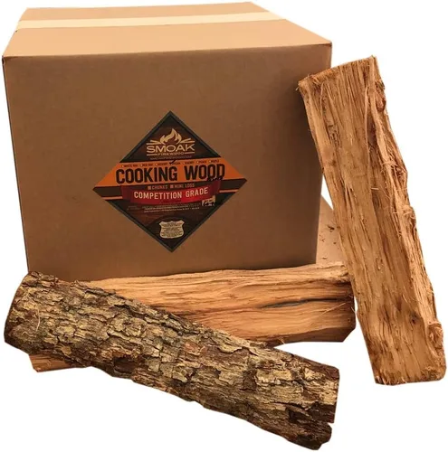 Vista 5 de Smoak Firewood Troncos de Madera Premium para Cocinar y Leña de 16 Pulgadas de Longitud – Utilizados para Parrillas, Ahumadores, Hornos de Pizza