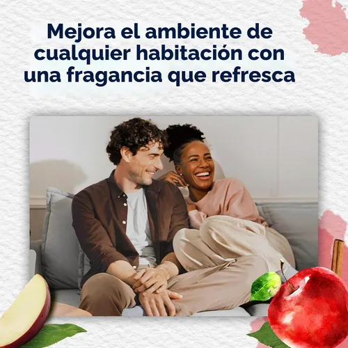 Vista 3 de Glade PlugIns - Repuestos de ambientador, aceites esenciales perfumados para el hogar y el baño, aroma Apple Cinnamon, 3.35 onzas líquidas, 5