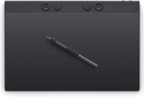 Vista 11 de Wacom Intuos Pro Bluetooth Profesional de Tamaño Mediano para Dibujo Gráfico con Lápiz Pro 3, Compatible con Mac, Windows - Edición 2025 Tableta