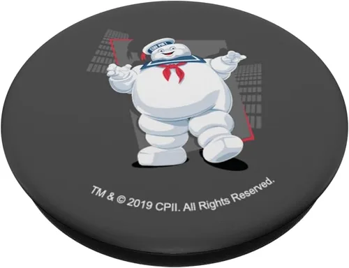 Vista 2 de Ghostbusters Veco Stay Puft PopSockets PopGrip: agarre intercambiable para teléfonos y tabletas