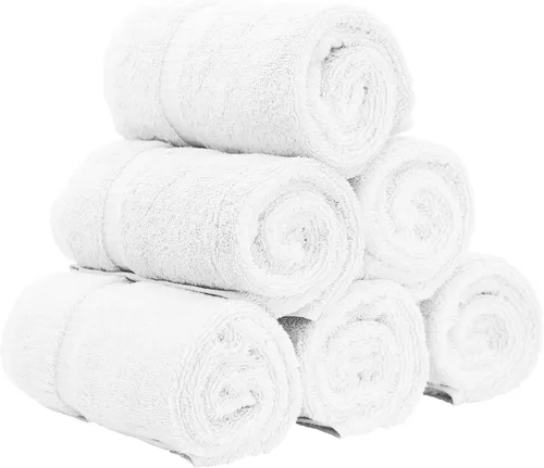 Vista 6 de BC BARE COTTON Juego de toallas de lujo de seis piezas para novia y novio de hotel y spa