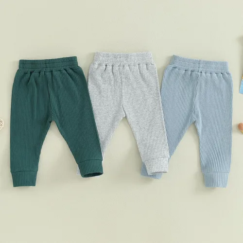 Vista 4 de ZAXARRA Pantalones de bebé para niños, pantalones harén para niños, pantalones deportivos casuales con bolsillo