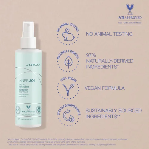 Vista 6 de Joico InnerJoi Hydrate Detangler For Dry Tangled Hair Sulfate & Paraben Free Naturally-Derived Vegan Formula