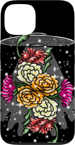 Vista 7 de Alien Floral UFO Girly Extraterrestrial Space Lover - Funda de regalo para iPhone 17