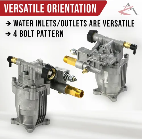 Vista 4 de The ROP Shop Bomba de agua para lavadora a presión eléctrica para unidades Troy-Bilt 020208, 020208-0, 020208-01