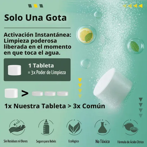 Vista 2 de Tabletas descalcificadoras para lavadora de biberones, 30