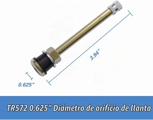 Vista 3 de CKAuto TR572 - Vástagos de válvula de camión comercial de latón 3 3/4" Eff. longitud, 10 piezas Cobre