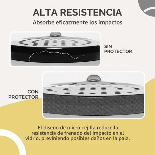 Vista 3 de Palbea Transparent Padel Racket Protector - Pack of 1/2/3/5. Frame Tape.