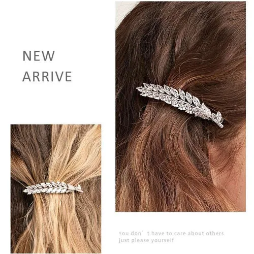 Vista 6 de Pasadores pequeños para el cabello, horquilla de cristal para el cabello, abrazadera superior, accesorios para el cabello para niñas y mujeres