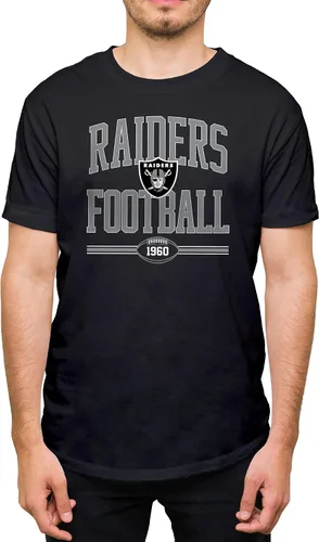 Vista 22 de Hybrid Sports NFL Football Arch - Officially Licensed Adult Short Sleeve Fan Tee for Men and Women