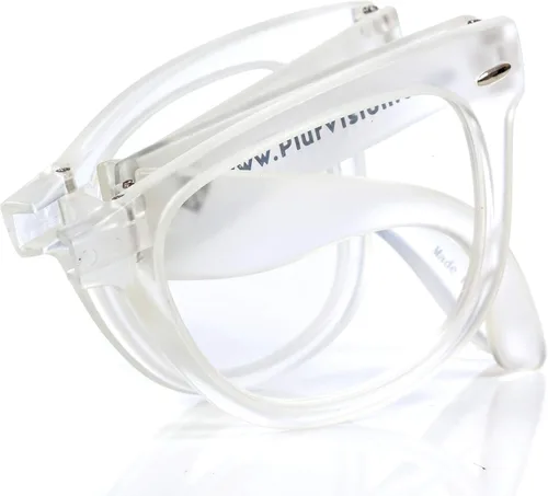 Vista 3 de Alternative Imagination Gafas plegables de difracción para luces rave, festivales - marco mate transparente