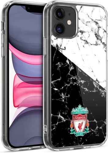 Vista 124 de Oficial LIVERPOOL Football Club 2017/18 Mármol Soft Gel Case para iPhone de Apple 7 Plus/8 PLUS Escudo negro.